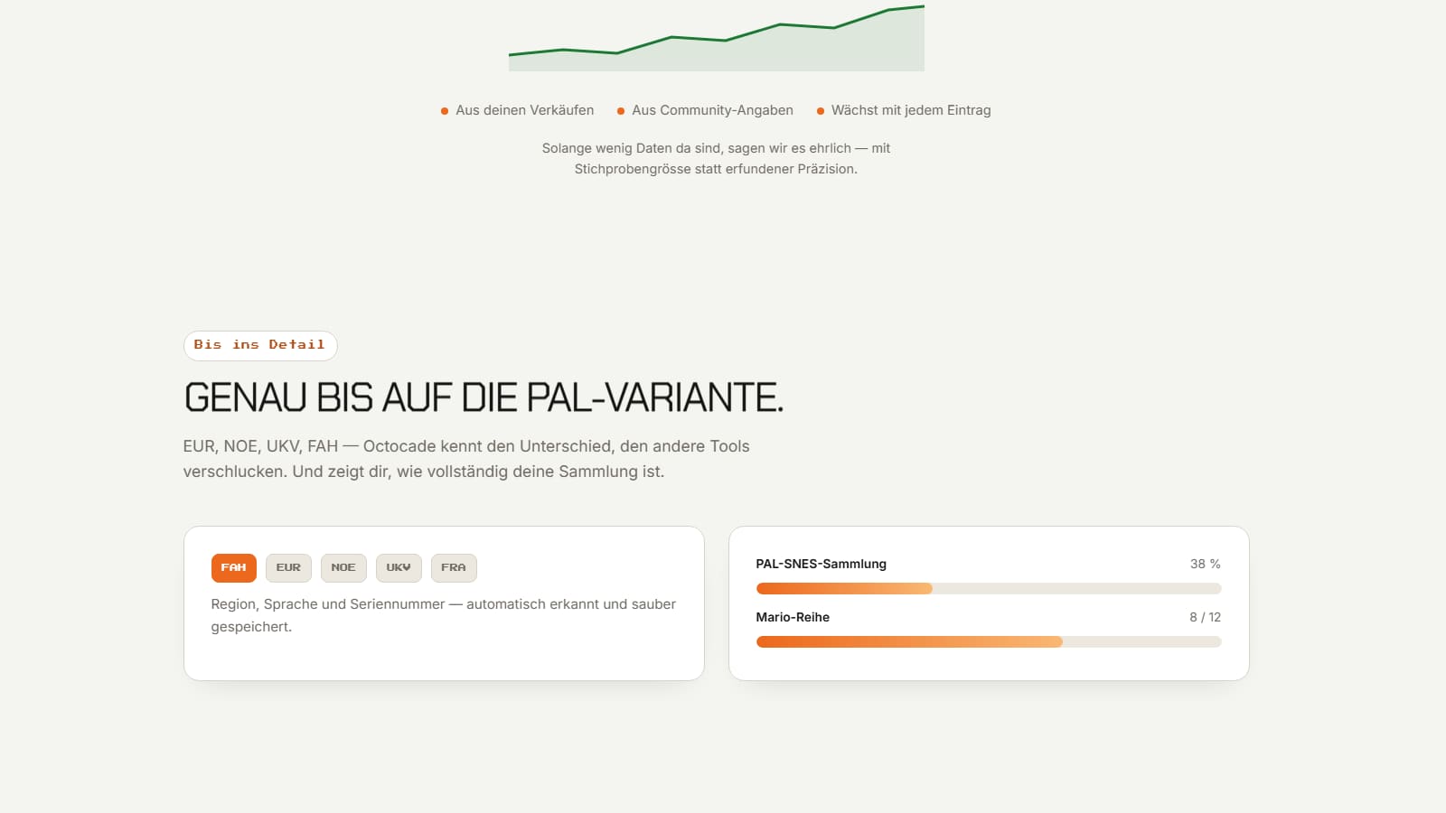Octocade: weiterer Ausschnitt Desktop